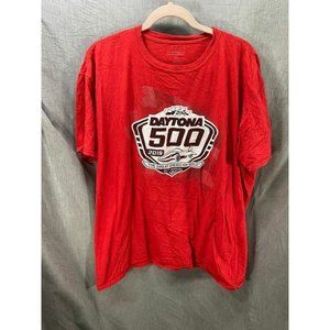 Daytona‎ 500 Nascar 2019 Shirt Adult 2XL Red  Short Sleeve Pullover Tee Mens